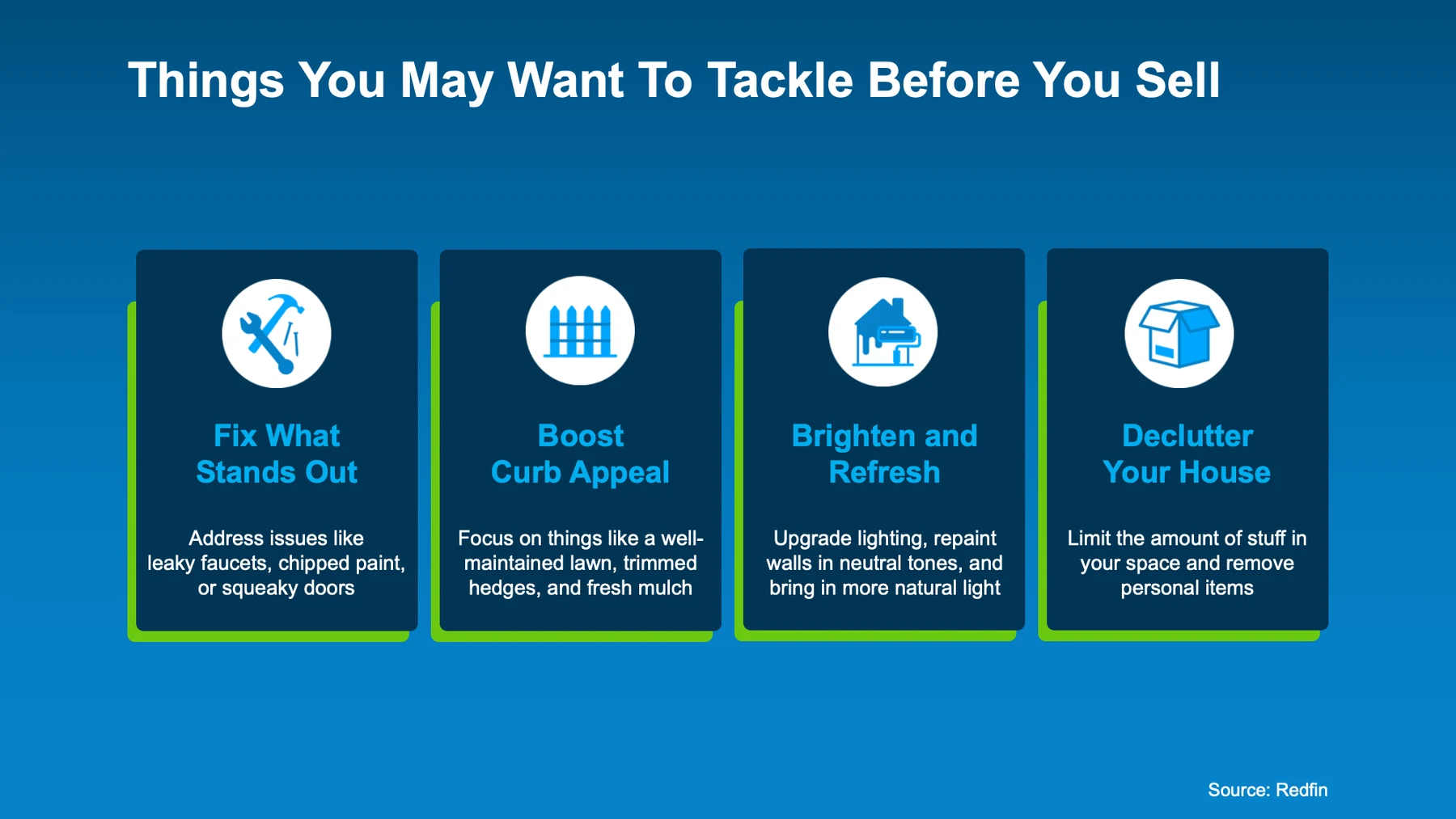 Things you may want to tackle before you sell